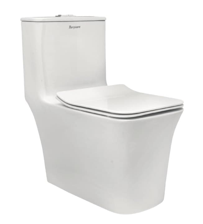 Rimless Single Piece WC with UF Seat Cover (C893546)